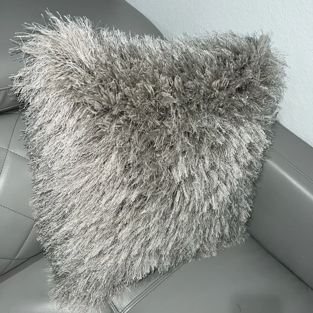 Z gallerie pillow- fur Gray